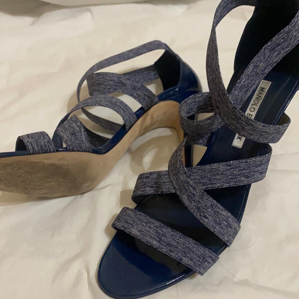 Blue Manolo Blahnik
